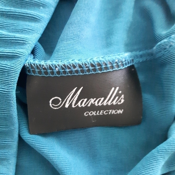 2/$35 Sale Marallis Traveller Knit Pullon Stretch Elastic Waist Aqua Blue Si… - Picture 3 of 5